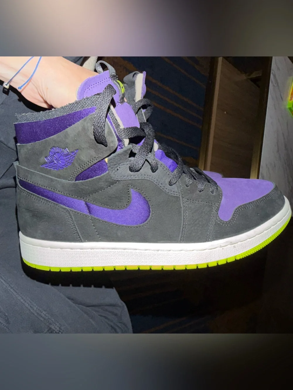 Jordan 1 Nike Zoom air purple lemon venom